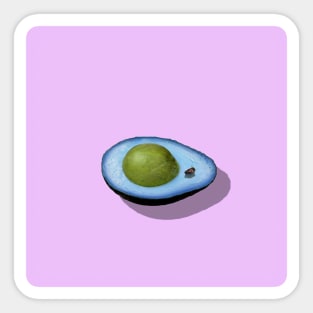 avocado surrealism Sticker